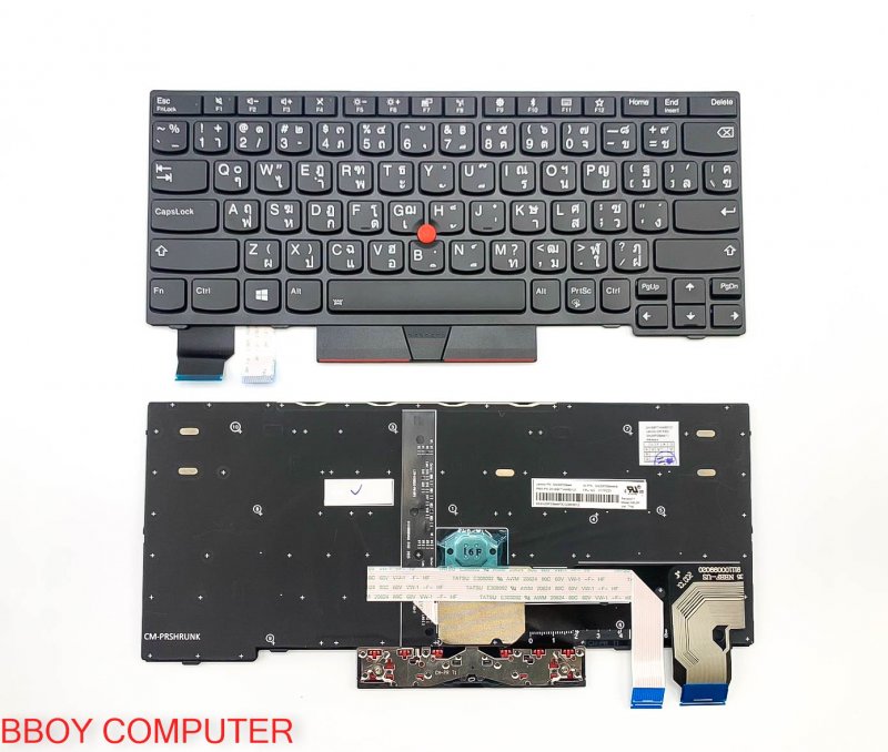 LENOVO Keyboard คีย์บอร์ด LENOVO ThinkPad A285 X280 X390 X395 X13 Gen1 L13 Gen2 L13 Yoga Gen2 X13 (Type 20T2, 20T3) Laptop (ThinkPad) ไทย-อังกฤษ ( ไม่มีไฟ backlite ) 