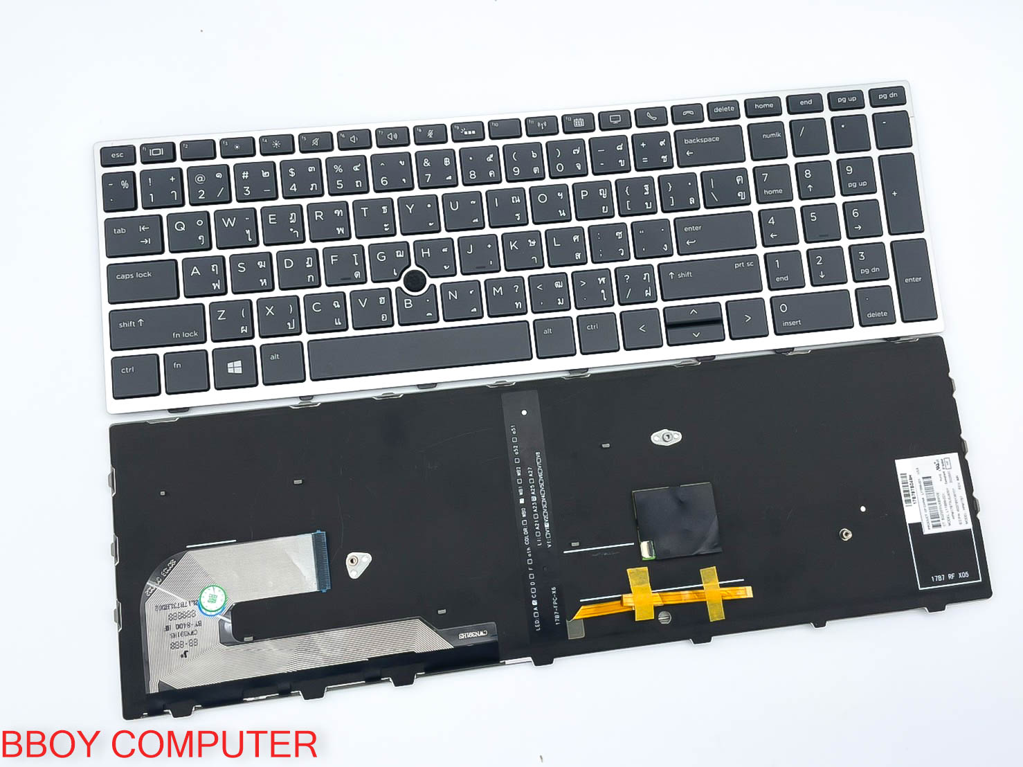 HP Keyboard คีย์บอร์ด ELITEBOOK 850 G5 G6 855 G5 755 G5 ไทยอังกฤษ มีไฟ
