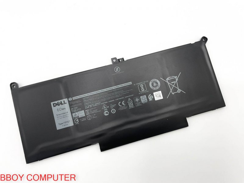 DELL Battery แบตเตอรี่ Dell Latitude F3YGT 7480 7280 7290 7390 7490 type f3ygt 60wh **