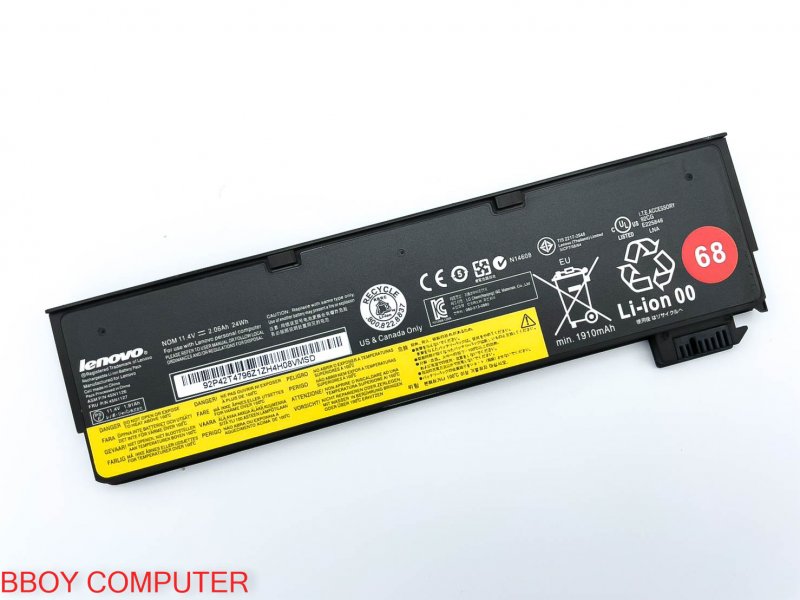 LENOVO Battery แบตเตอรี่  Lenovo thinkpad X240 X260  X270 T460p T450s แบบ 24wh  3 cell รุ่นนี้มีไฟ 2 ขนาด 24และ48wh ต้องดูที่กำลังไฟบนแบตเดิมครับ *+