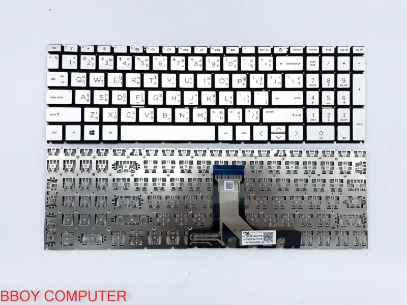 HP Keyboard คีย์บอร์ด HP PAVILION 15-EG 15-EH สีเทา มีไฟ backlite TH-EN