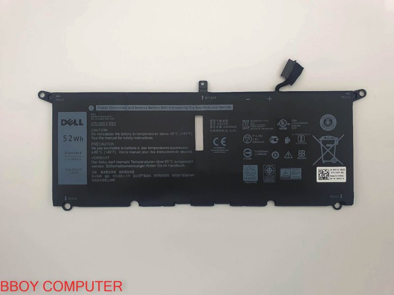DELL Battery แบตเตอรี่ ของแท้  DELL DXGH8 XPS 13 9370 9380  inspiron  5390 5391 type DXGH8 52Wh รุ่นนี้มี 2 แบบ ต้องแกะดูที่แบต หรือแจ้งเลข service tag ใต้เครื่องมานะครับ  *+