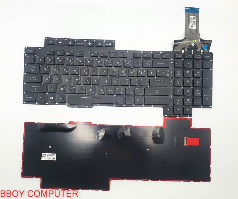 ASUS Keyboard คีย์บอร์ด  Asus ROG G703 G703G G703GI G703GS G703V G703VI TH-EN มีไฟ Backlite