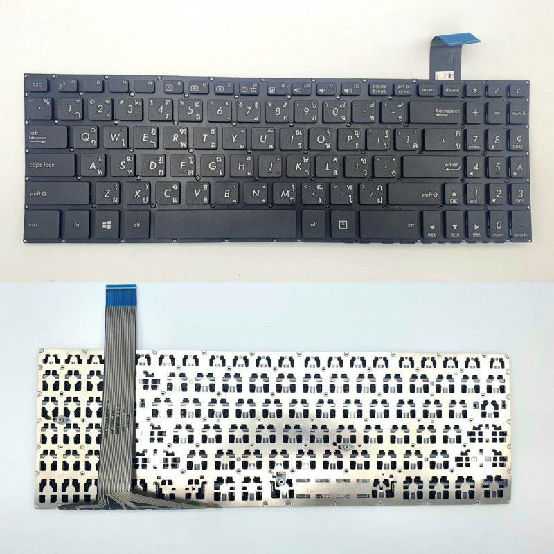 ASUS Keyboard คีย์บอร์ด ASUS FX570UD YX570U FX570 F570U a570 a570z  X570Z A570Z m570D ไทย-อังกฤษ  *+