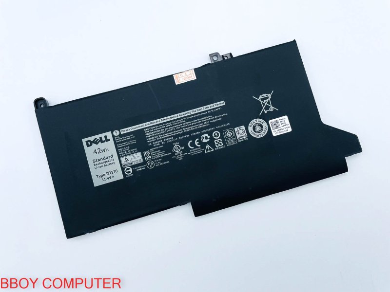 DELL Battery แบตเตอรี่ ของแท้ DELL LATITUDE DJ1J0 12 7280 E7280 7290 E7290 13 E7380 E7390 7380 7390 7480 7490 42W ต้องแกะดูที่แบตก่อนสั่ง **