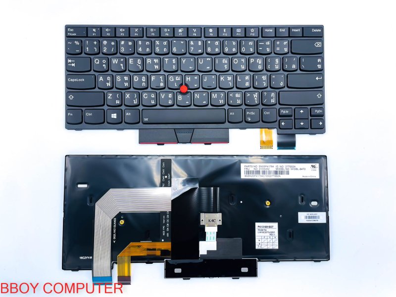 LENOVO Keyboard คีย์บอร์ด  Thinkpad T470 T480 A475 A485 TH-EN  มีไฟ backlite ***+++