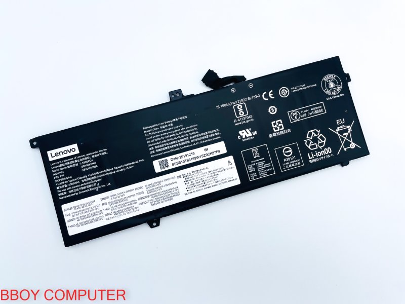 แบตเตอรี่ ของแท้  LENOVO THINKPAD X13 X390 X395 l18c6pd1 l18d6pd1 L18M6PD1 ThinkPad X13 Gen1 / ThinkPad X13 Type 20UF, 20UG 
