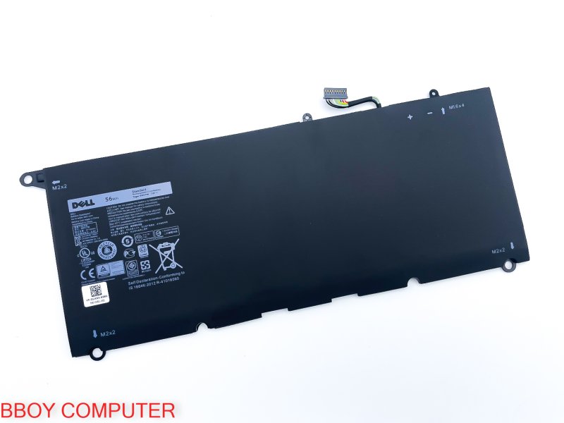 DELL Battery แบตเตอรี่ Dell XPS 13 9343 XPS 13 9350 type 90V7W  56Wh รุ่นนี้มี 2 type ต้องแกะดูที่แบตเดิมก่อนสั่งซื้อนะครับ *+
