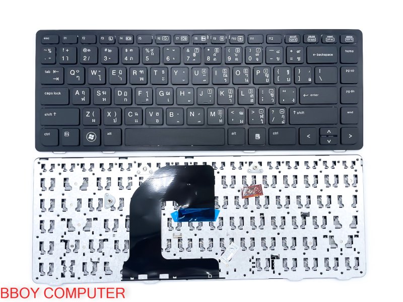 HP KEYBOARD คีย์บอร์ด HP elitebook 8470 8470b 8470p 8460 8460p 8460w 6460 6460b 6470 TH-EN