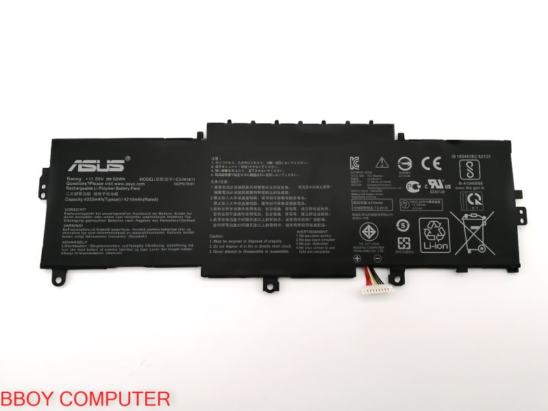 ASUS Battery แบตเตอรี่ Asus BX433FN ux433 UX433f UX433FA UX433FN c31n1811 