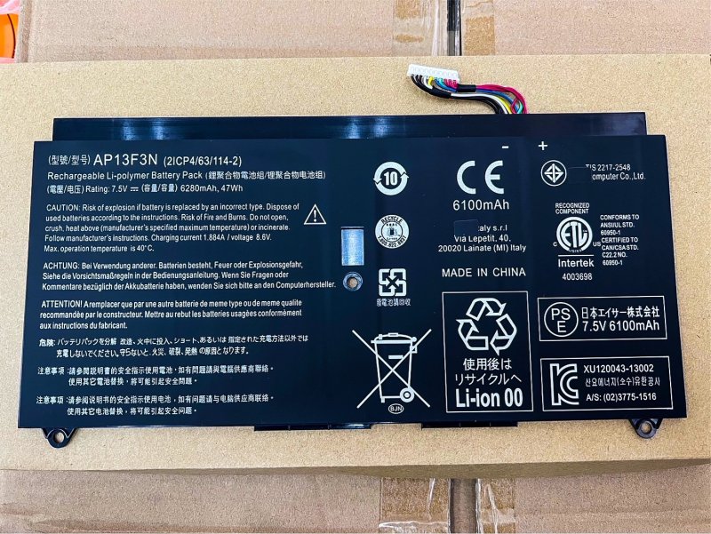 ACER Battery แบตเตอรี่ Acer AP13F3N aspire  S7-392 S7-393 ***+++