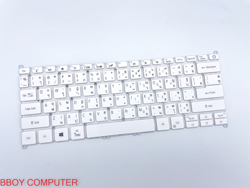 ACER Keyboard คีย์บอร์ด ACER SWIF 5 SF514-52 SF514-54GT SWIFT 3 SF314-57-38N7 SF314-57G-75GE SF314-42 SF315-57 ไทย อังกฤษ สีขาว ไม่มีไฟ backlite TH EN *+