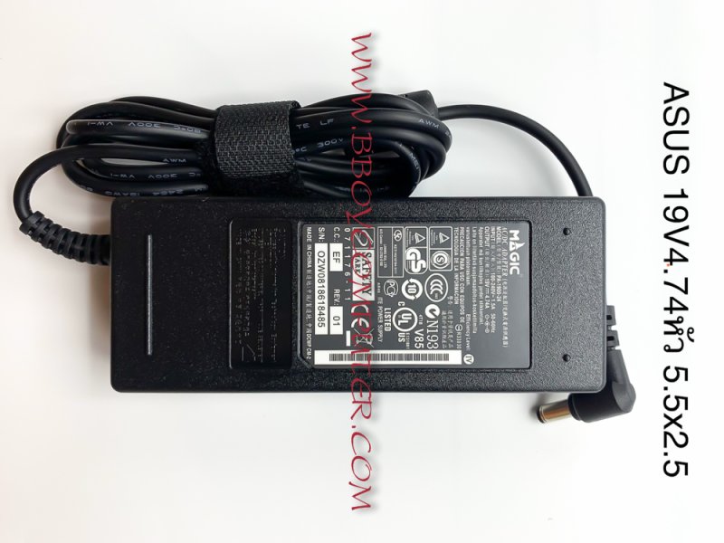 TOSHIBA Adapter อะแดปเตอร์ TOSHIBA 19V 4.74 A หัว 5.5*2.5 90W สำหรับ L40-A C800 C840 C640 และรุ่นอื่นๆ *+