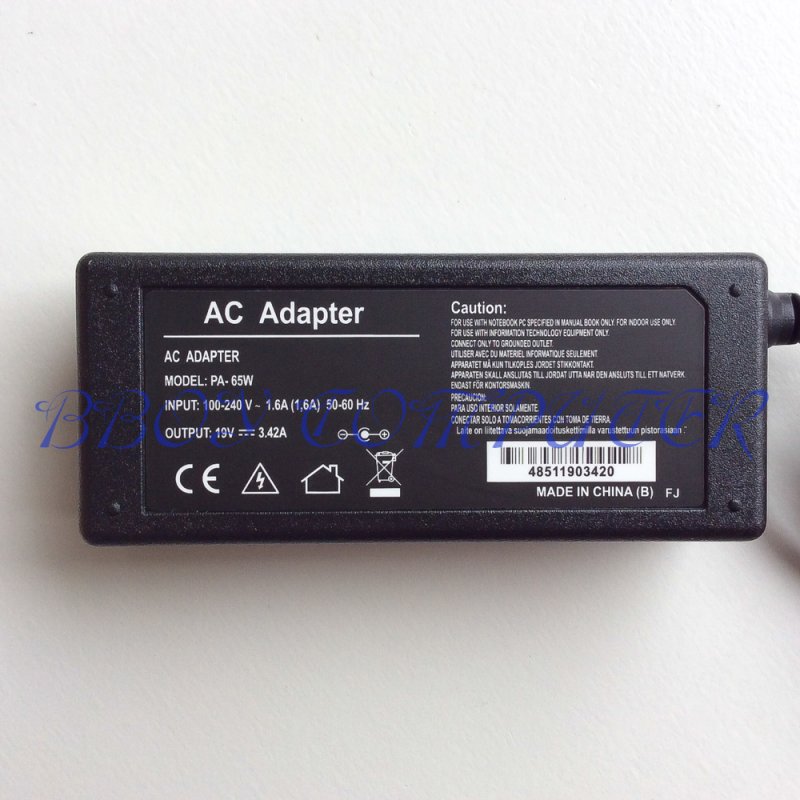 TOSHIBA Adapter อะแดปเตอร์ TOSHIBA 19V 3.42A หัว 5.5*2.5 75W