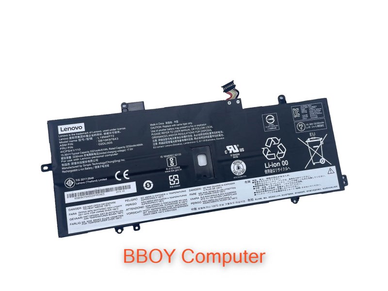 LENOVO Battery แบตเตอรี่ ของแท้ Lenovo ThinkPad X1 CARBON 2019  X1 CARBON gen7TH X1 Carbon Gen8 ThinkPad X1 YOGA 2019 ThinkPad X1 YOGA 4TH GEN L18M4P72 L18C4P72 