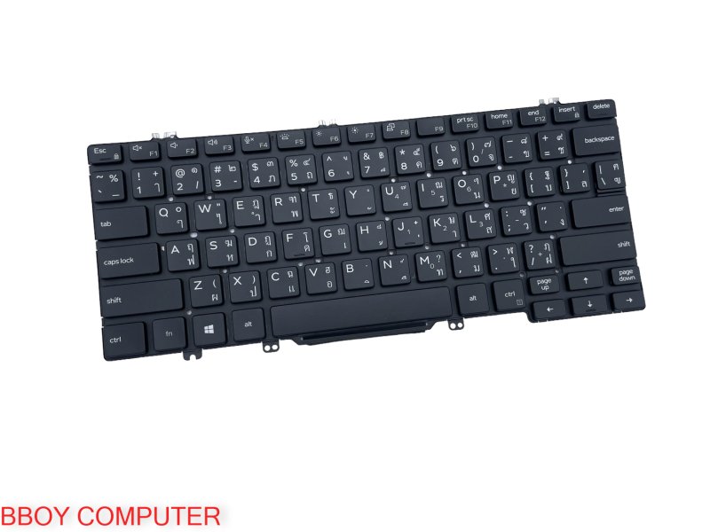 DELL Keyboard คีย์บอร์ด DELL LATITUDE E7300 7300 E5310 5310 E5300 5300 มีไฟ TH-EN 