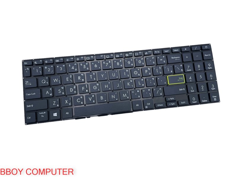 ASUS Keyboard คีย์บอร์ด ASUS X513EA X513EQ X513UA K513 M513IA M513UA M5600IA V5050EA Q15 E510 S513UA TH-EN **++