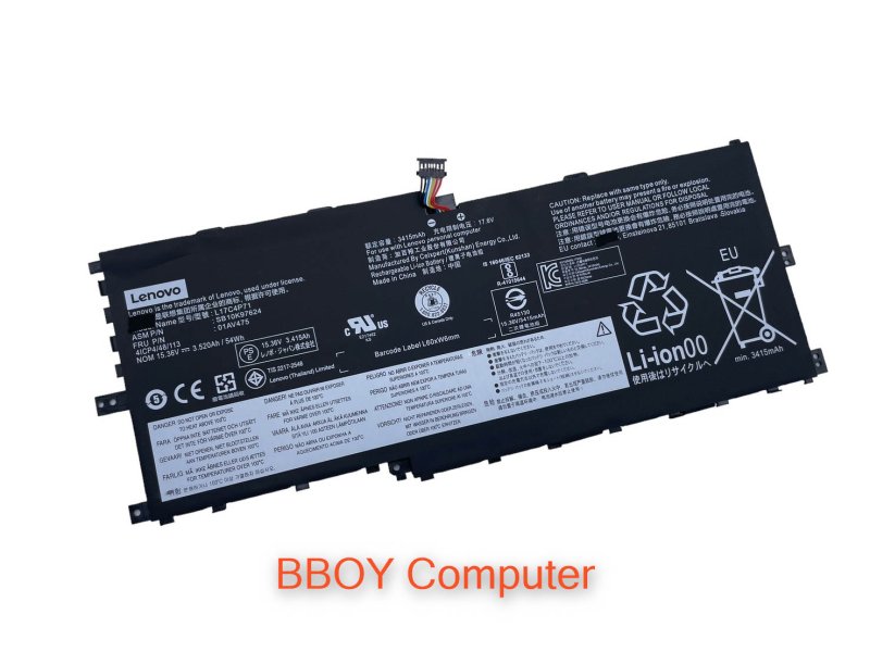 LENOVO Battery แบตเตอรี่ ของแท้ LENOVO L17C4P71 ThinkPad X1 Yoga 3rd Gen 2018 20LD 20LE 20LF 20LG  L17M4P71 L17M4P73 ***+++