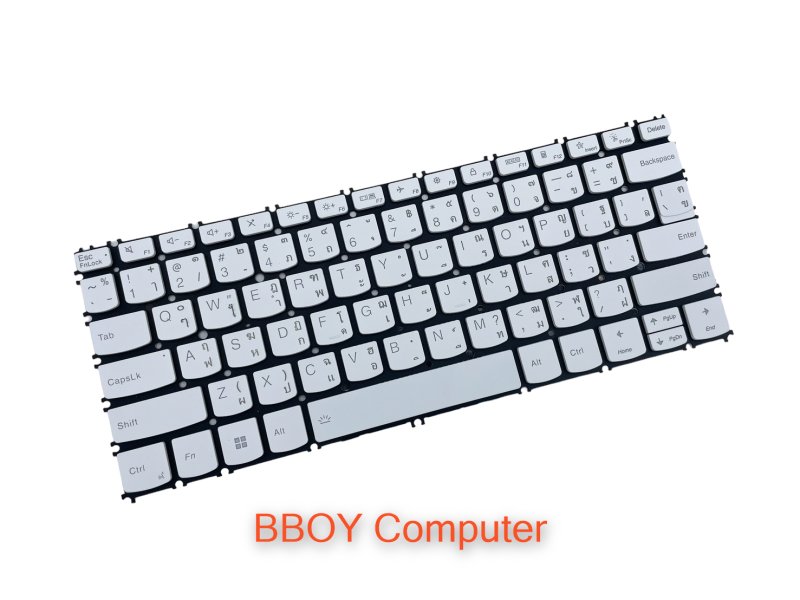 LENOVO Keyboard คีย์บอร์ด LENOVO yoga slim7 13itl05 13acn05 carbon 13 13ITL5 สีขาว TH-EN มีไฟ Backlite ++