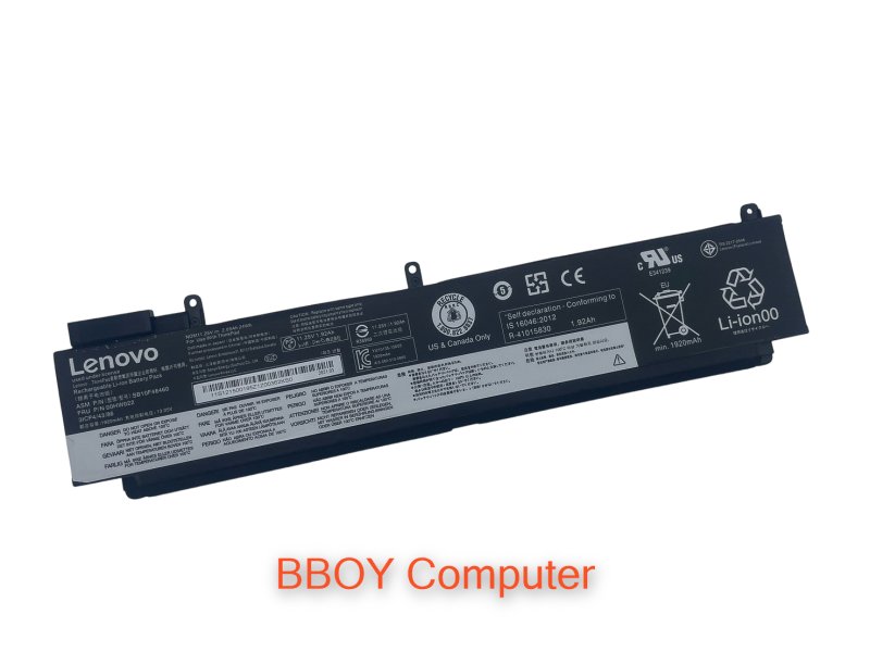 LENOVO Battery แบตเตอรี่แท้ LENOVO SB10F46460 ThinkPad  T460s T470s Series แบตก้อนยาว (รุ่นนี้มี2  แบบก้อนยาว และ ก้อนสั้น ) ***+++ 