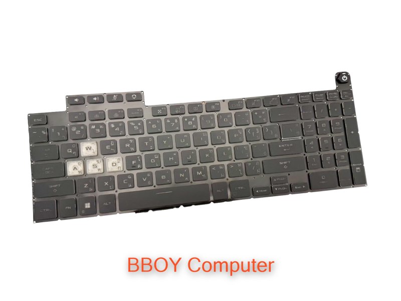 ASUS Keyboard คีย์บอร์ด  ASUS TUF Gaming F15 FX507 FX507Z A15 FA507 FA507R FX517 มีไฟ ไทย อังกฤษ 