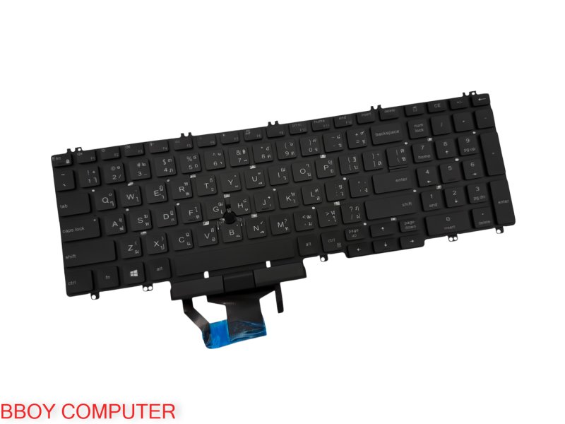 DELL Keyboard คีย์บอร์ด DELL Latitude 5500 5501 5510 5511 precision 3500 3501 3540 3541 TH-EN มีไฟ Backlite *+