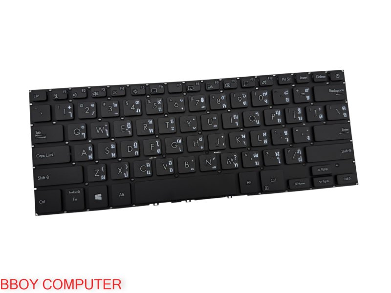 ASUS Keyboard คีย์บอร์ด ASUS  ASUS ExpertBook P2451 P2451F P2451FA P2451FB P2541 P2541F  สีดำ ไทย อังกฤษ *+