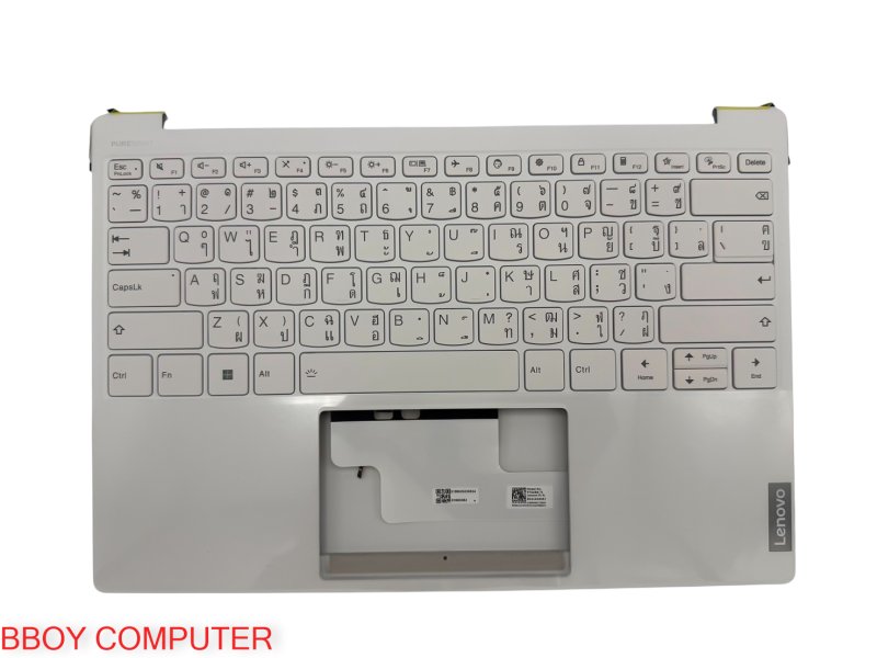 LENOVO Keyboard คีย์บอร์ดพร้อม Body Cover C LENOVO yoga slim7 13IRP8 สีขาว ต้องแกะเทียบตำหน่งน๊อต ก่อนสั่งซื้อ