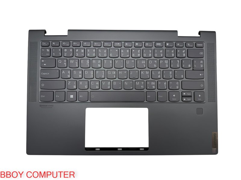 LENOVO Keyboard คีย์บอร์ดพร้อม Body Cover C LENOVO yoga7 14itl5 TH-EN ต้องแกะเทียบตำหน่งน๊อต ก่อนสั่งซื้อ