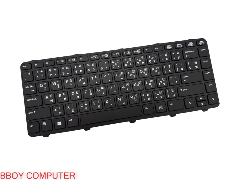  HP-COMPAQ KEYBOARD คีย์บอร์ด HP ProBook 640 G1 645 G1 ไทย - อังกฤษ **++