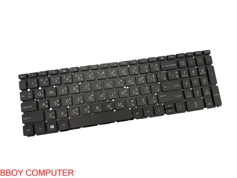 HP Keyboard คีย์บอร์ด HP PAVILION 15-EG 15-EH 15Z-EH  สีดำ ไทย-อังกฤษ มีไฟ