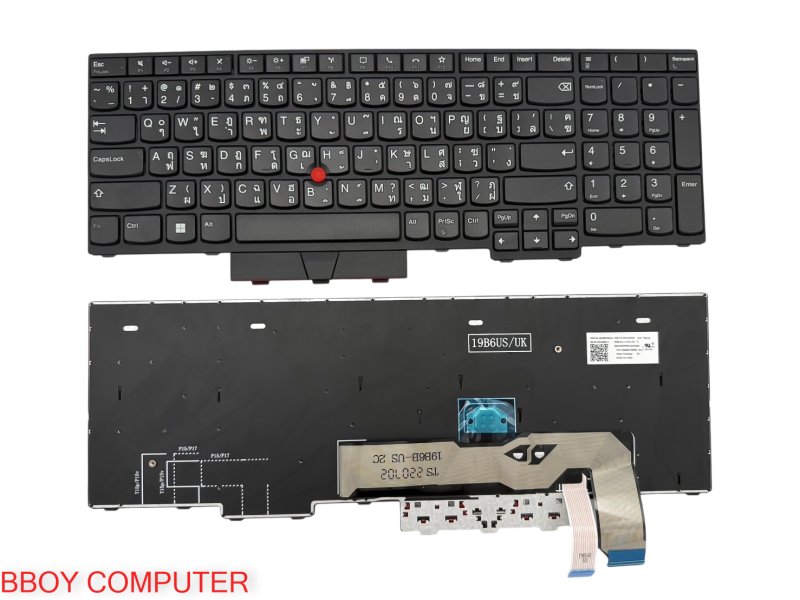 LENOVO Keyboard คีย์บอร์ด LENOVO ThinkPad L15 L15 gen 1 L15 gen 2 (Type 20X7, 20X8,20X3 20X4) ของแท้ LENOVO
