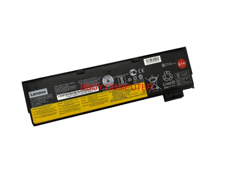 LENOVO Battery แบตเตอรี่แท้ LENOVO ThinkPad T470 T480 T570 T580 SB10K97585 48Wh  