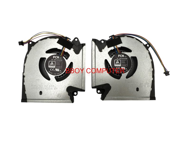 ASUS CPU FAN พัดลมโน๊ตบุ๊ค CPU & GPU ASUS ROG STRIX  G17 GL743QE G713QE  DC 5V ใช้ไม่ได้กับ พัดลม 12V ต้องแกะออกมาเทียบก่อนสั่งซื้อ *+