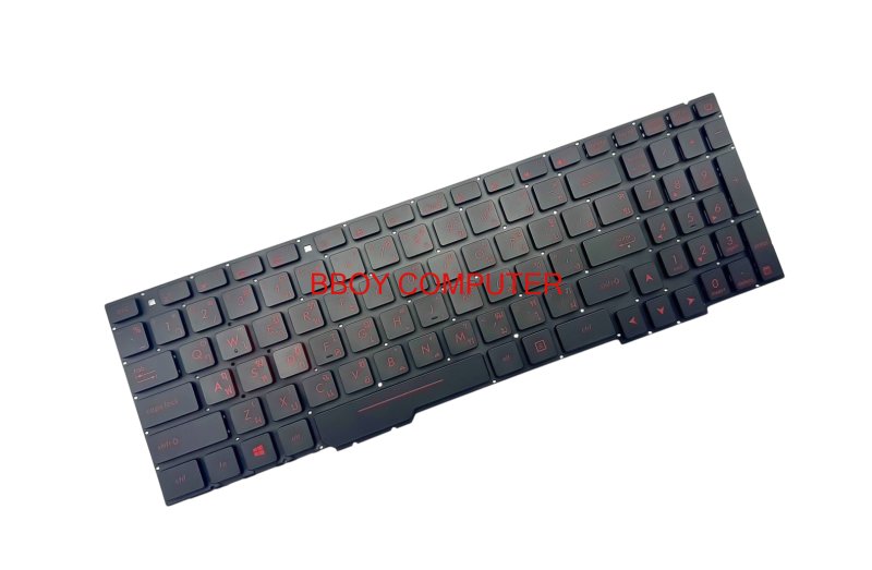 ASUS Keyboard คีย์บอร์ด ASUS GL553 GL553V GL553VW GL753 ZX553VD ZX53V ZX73 FX553V FX553VD FX753V GL753 TH-EN สายไฟฺ Backlite เส้นเล็ก ขนาด 0.8 mm (แกะเทียบก่อนสั่งซื้อ) 