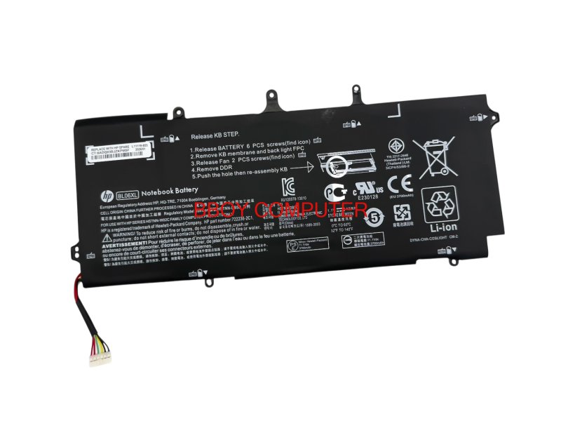 HP Battery แบตเตอรี่ ของแท้ HP  EliteBook Folio 1040 G0 G1 G2 BL06XL bl06xl *+
