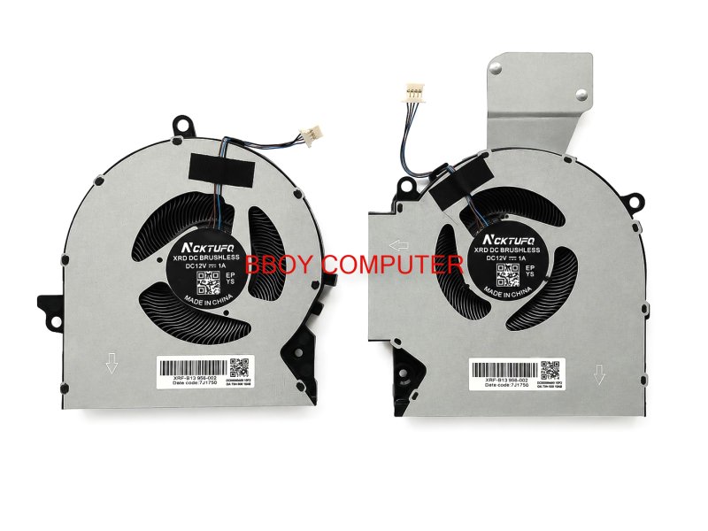 HP CPU FAN พัดลมโน๊ตบุ๊ค HP  16-C 16-B 2ชิ้น ขายเป็นคู่ L+R ไฟ12V ต้องเชคกำลังไฟก่อนสั่งซื้อ ใช้ไม่ได้กับไฟ5V *+