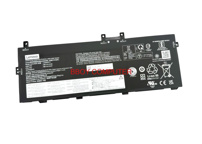 LENOVO Battery แบตเตอรี่แท้ LENOVO L20C3P71 L20L3P71  L20M3P71 สำหรับ ThinkPad X13 Yoga Gen2 *+